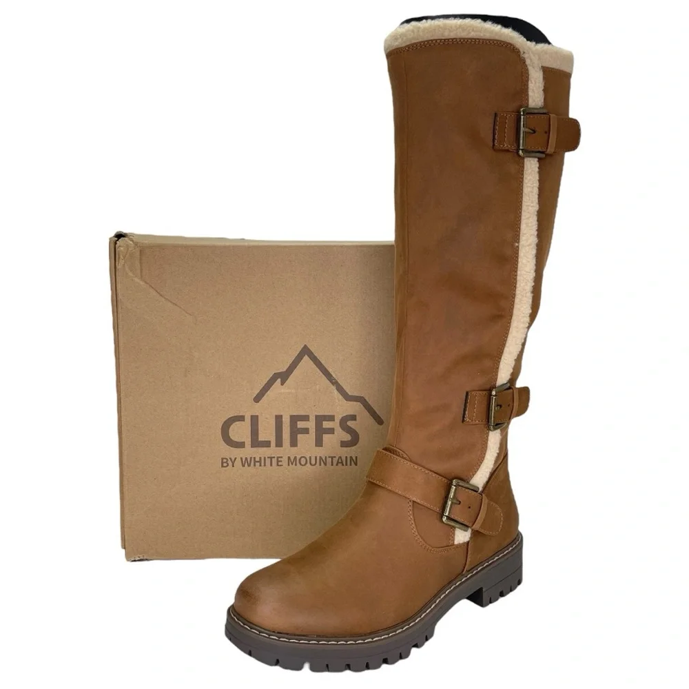 Cliffs by White Mountain Merritt Brown Knee High Womens Boots Size 8.5M - Picture 13 of 13